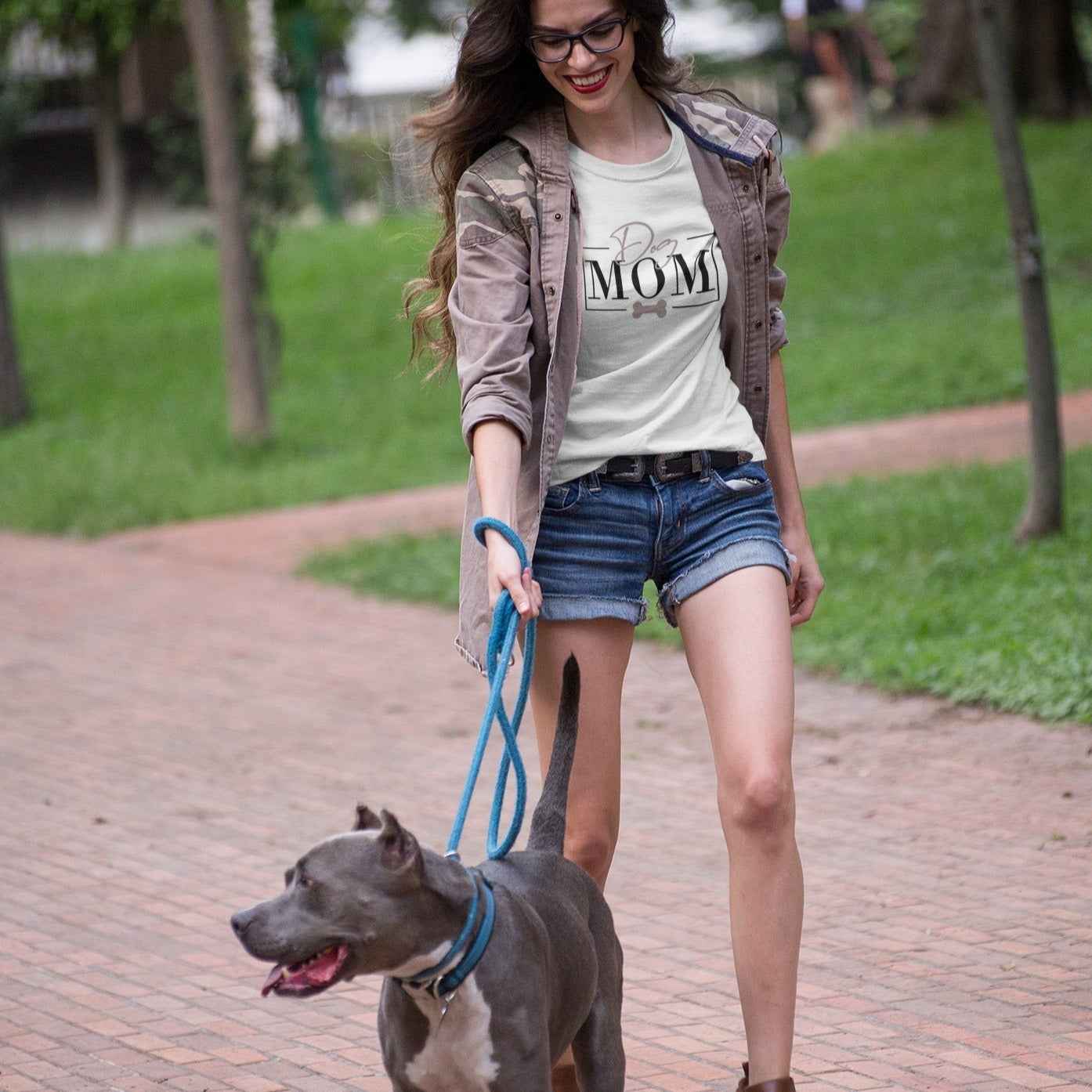 Damenshirt "Dog Mom" für Hundemamas