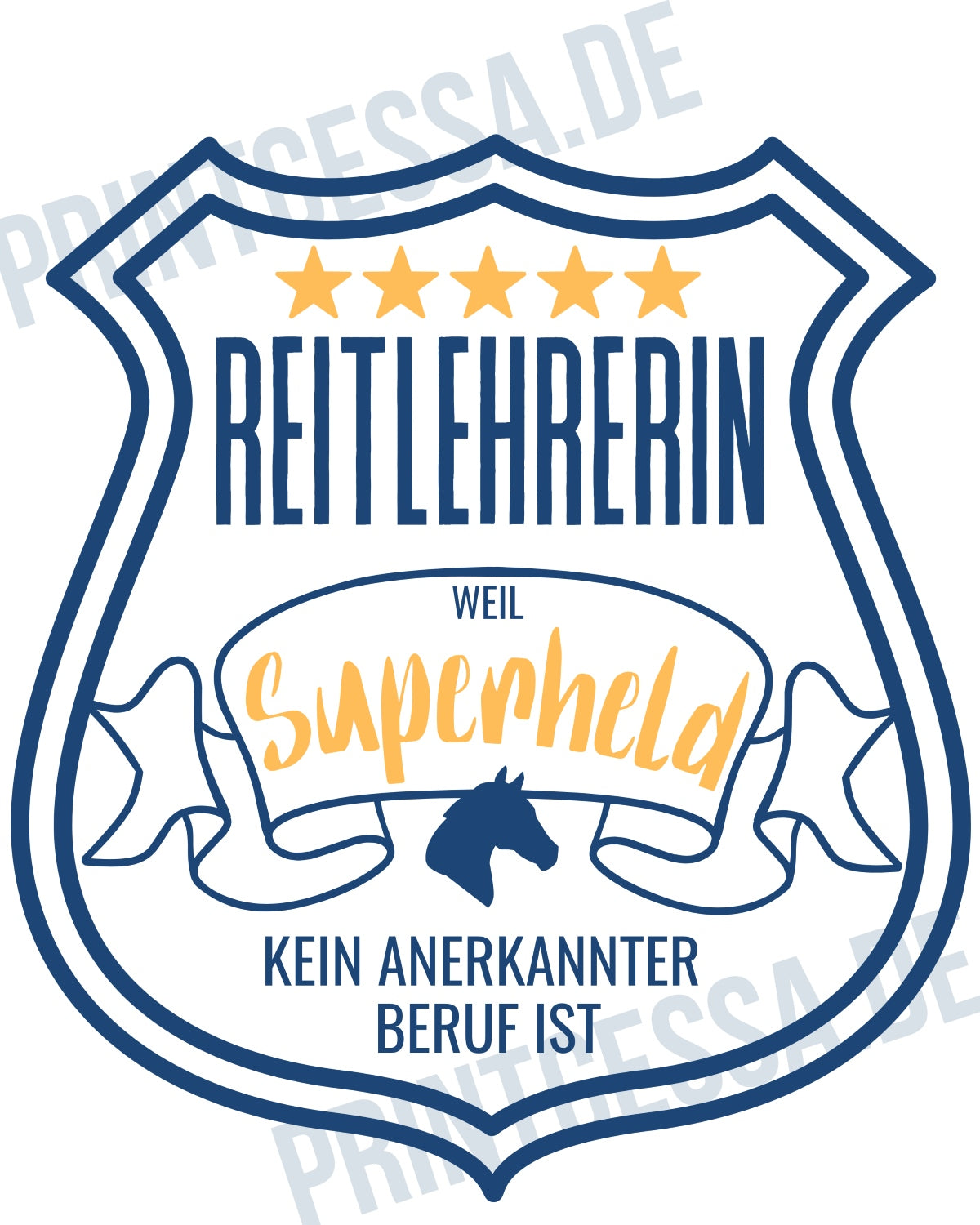 Hoodie "Reitlehrerin, weil Superheld kein anerkannter Beruf ist" - Printcessa Designdruck I Tierdruck