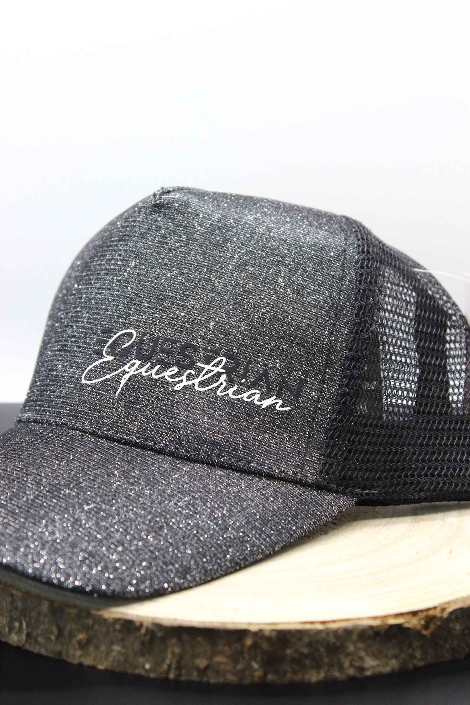 Glitzer Cap Pferdemotiv für Reiter – Elegante Baseball Cap mit Pferde-Design