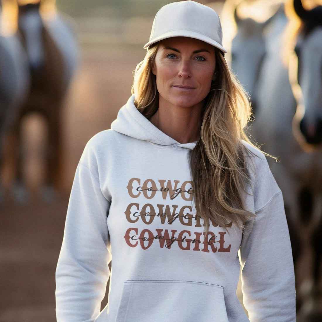 Damen Hoodie "Cowgirl" für Westernreiterinnen
