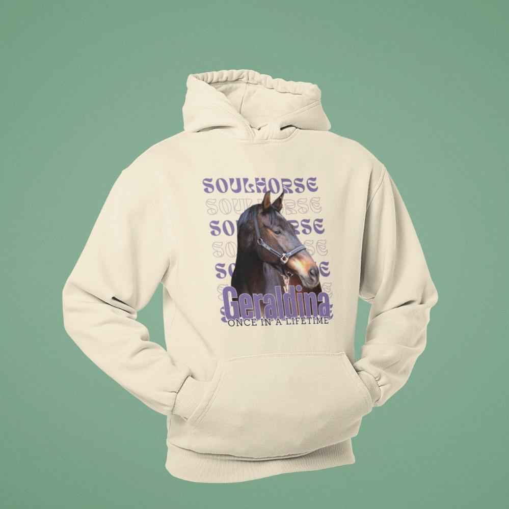 Soulhorse, personalisierter Pferde Hoodie Unisex