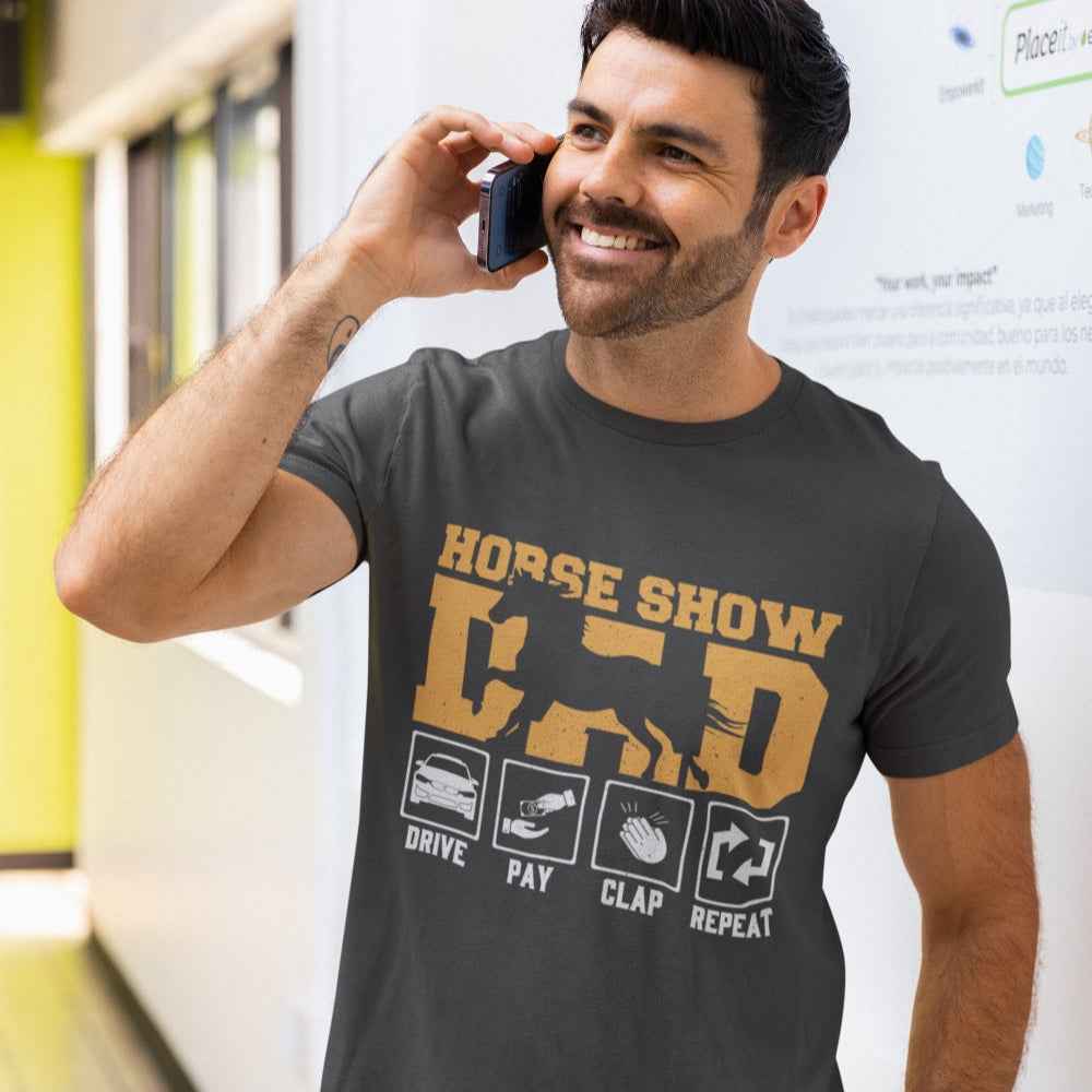 T-Shirt "Horse Show Dad" Pferde Papa