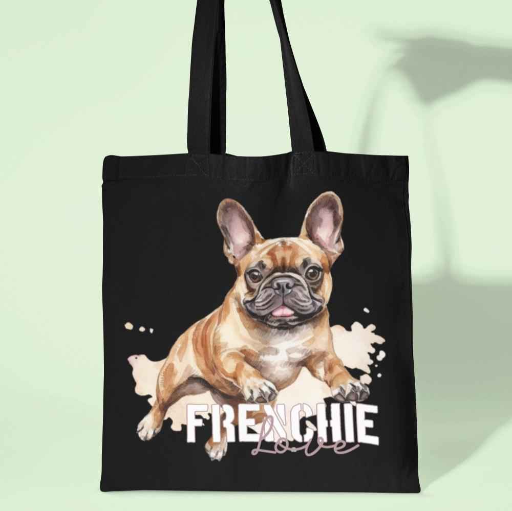Stoffbeutel "Frenchie Love" Französische Bulldogge