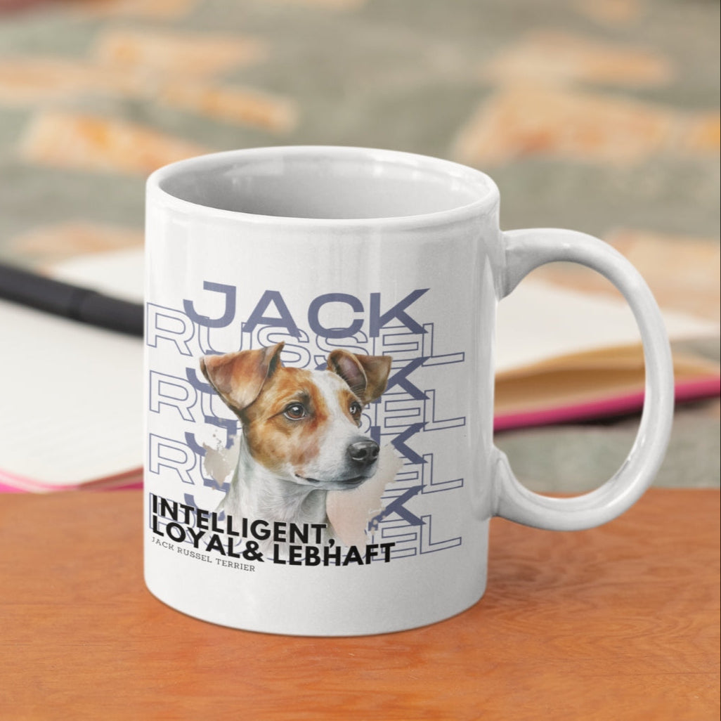 Tasse Motiv "Jack Russel Terrier" die Hunderasse im Rasseportrait