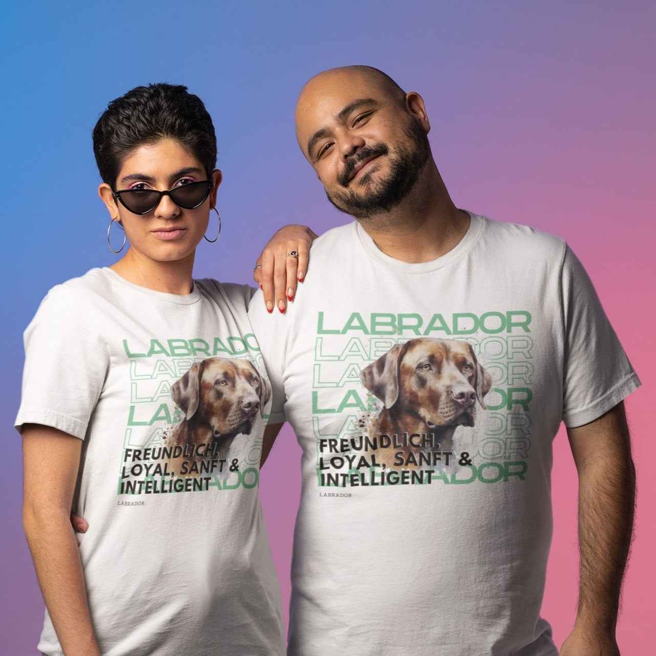 Labrador Motiv T-Shirt – Goldener oder Schoki-Labrador