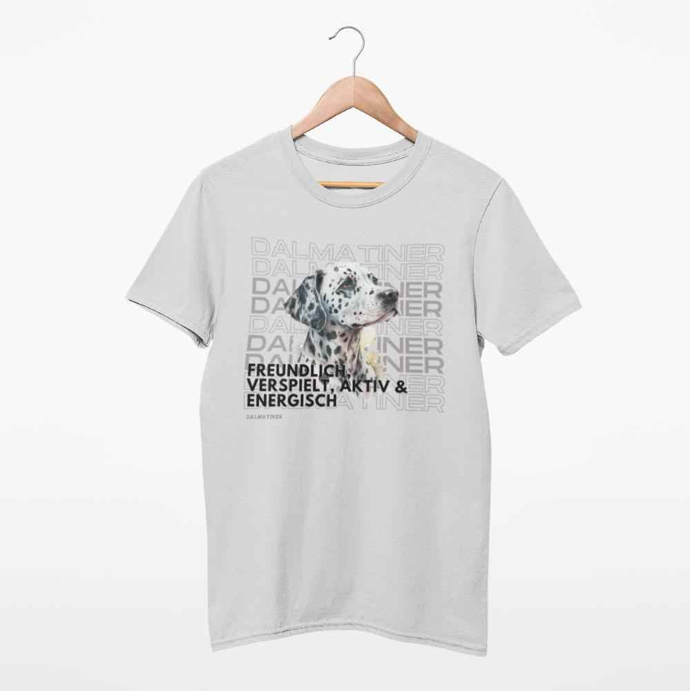 Dalmatiner Motiv T-Shirt, Rasseportrait;