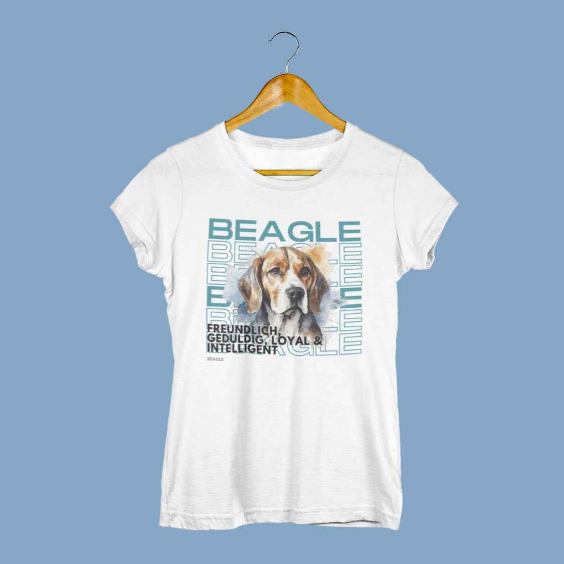 Damenshirt Beagle Hundemotiv "Rasseportrait" Beagle T-Shirt