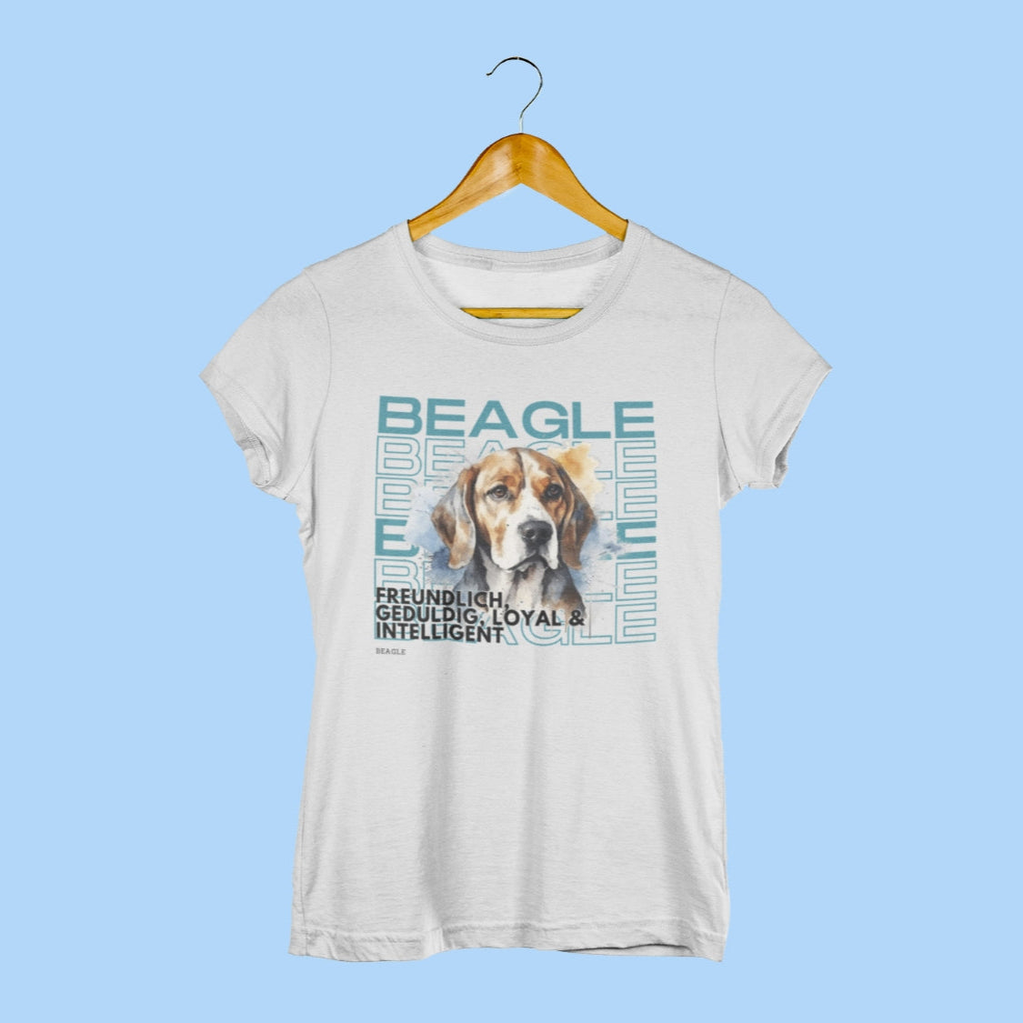 Damenshirt Beagle Hundemotiv "Rasseportrait" Beagle T-Shirt
