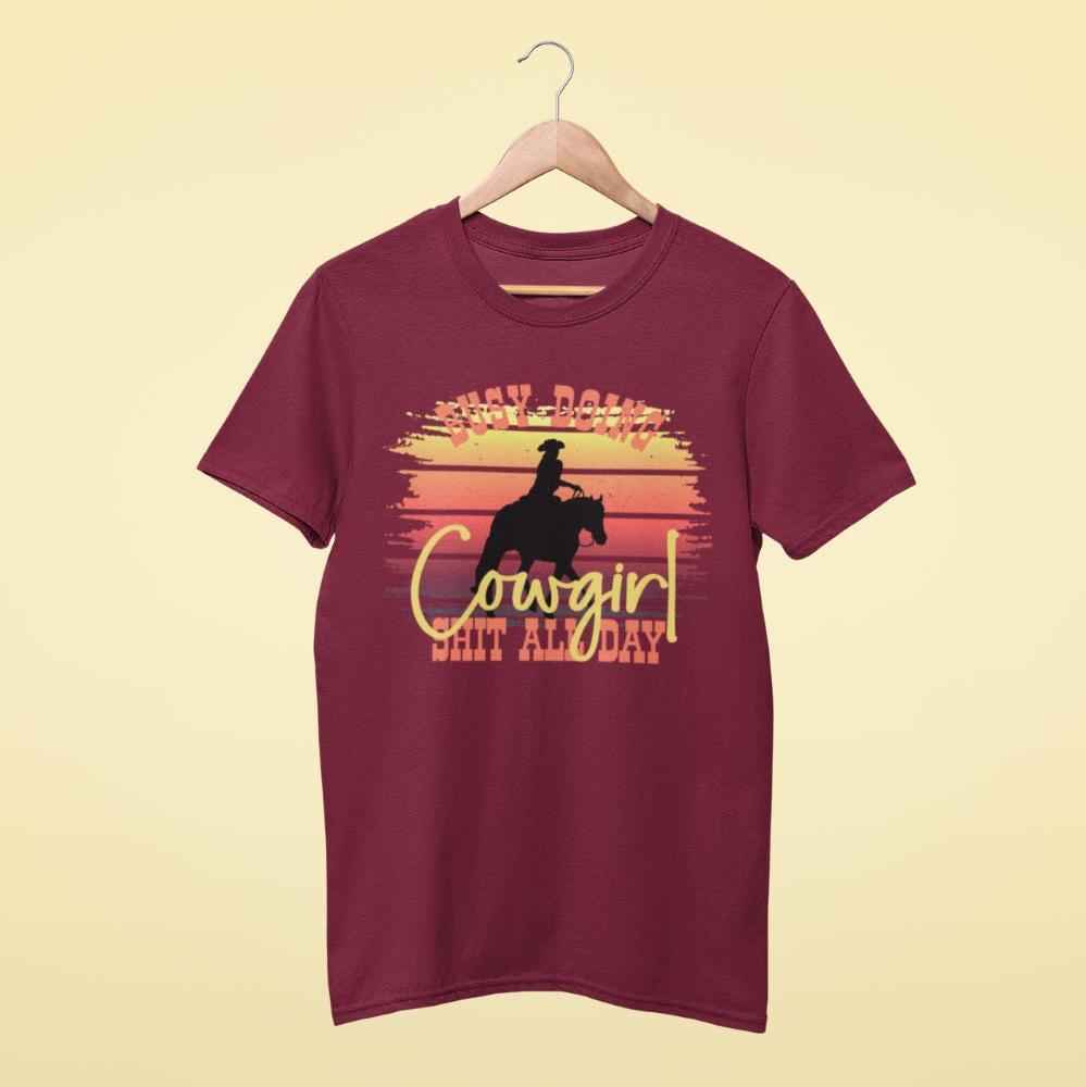 Cowgirl Shirt "busy doing cowgirl shit" Country Girl-Style