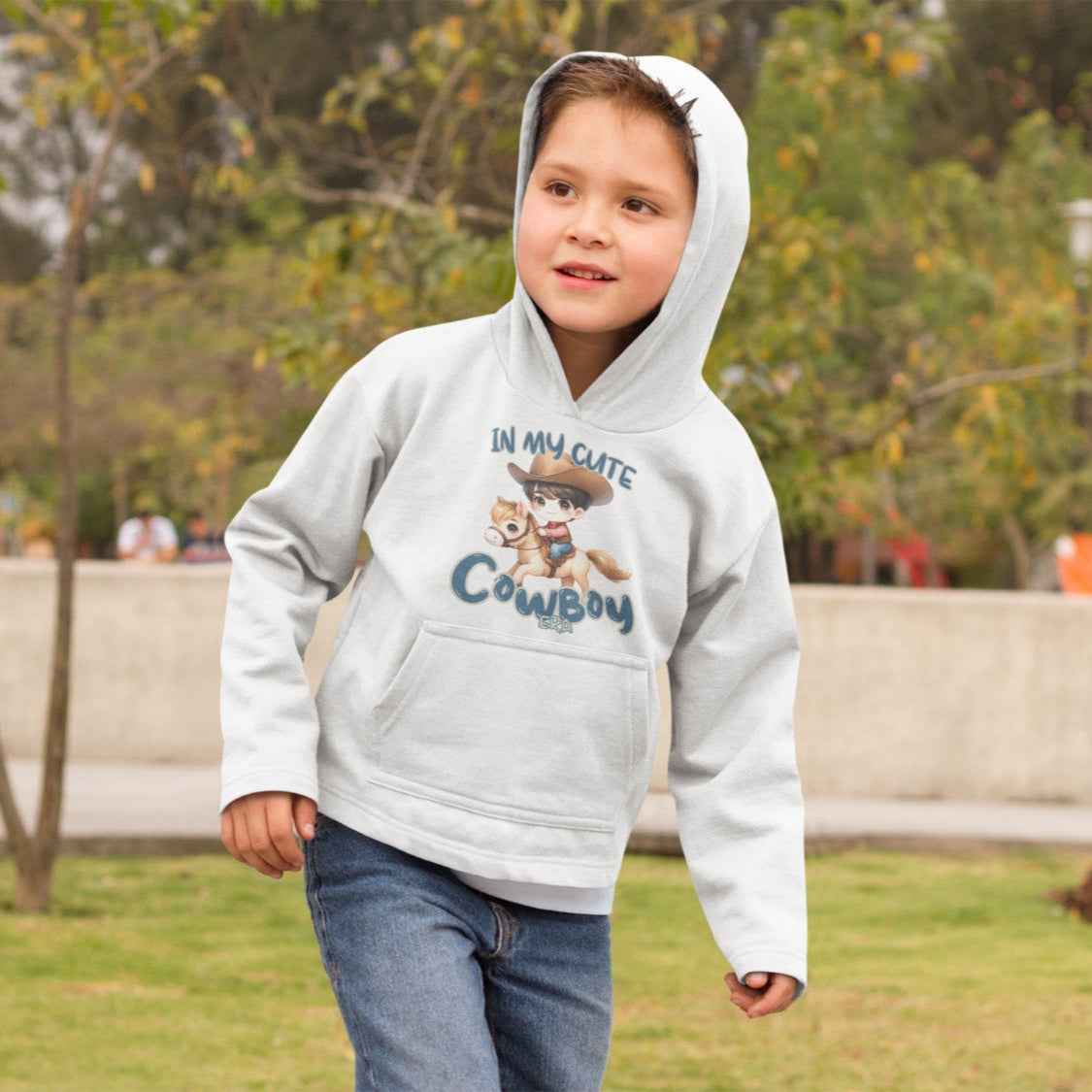 Kinder Hoodie Jungs, "cute Cowboy era"