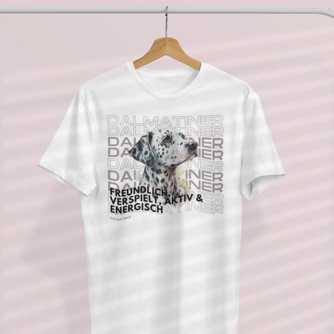 Dalmatiner T-Shirt, Hundeshirt für herrchen und frauchen, dalmatiner im rasseportrait als motiv