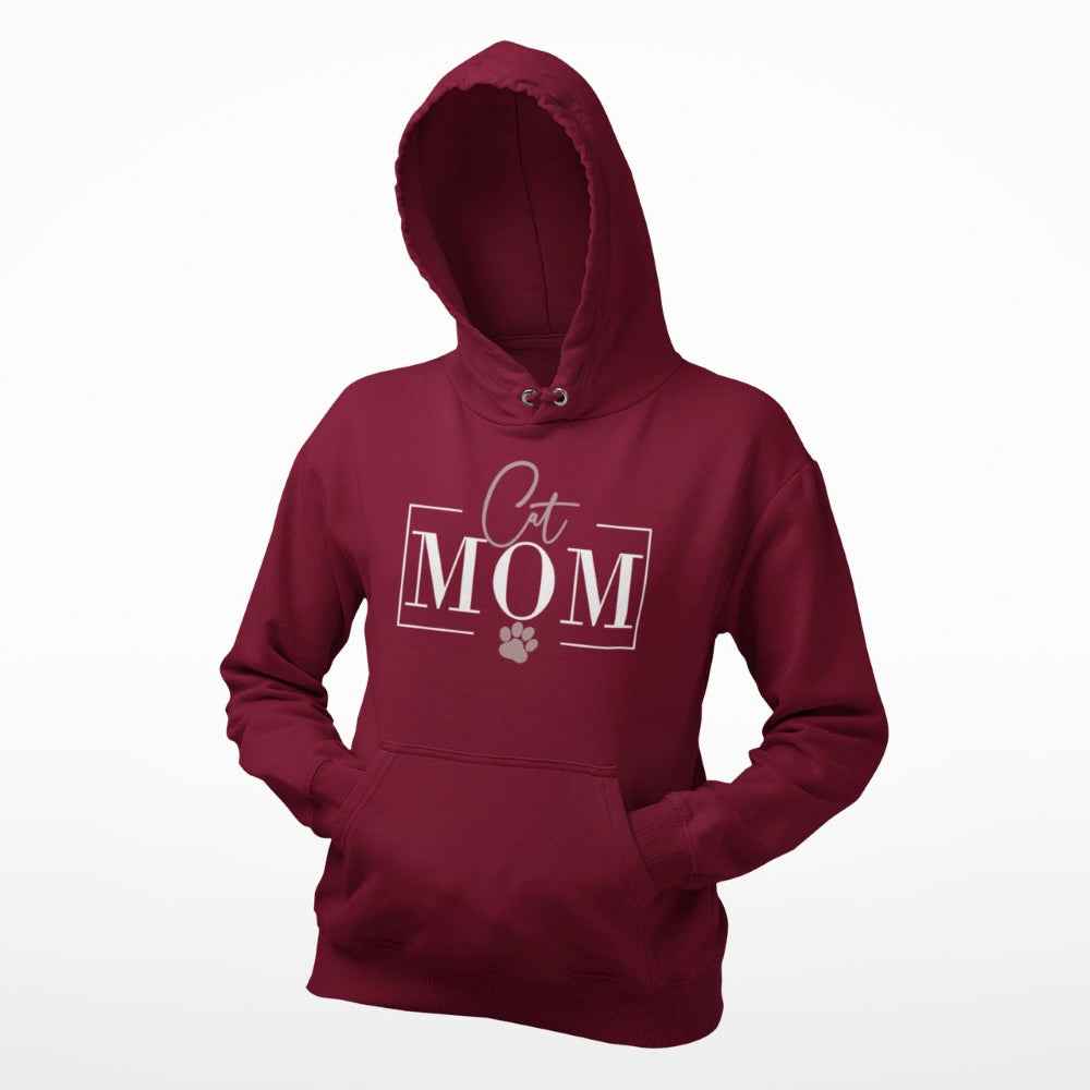 Damen-Hoodie „Cat Mom“ – Für echte Katzenliebhaberinnen