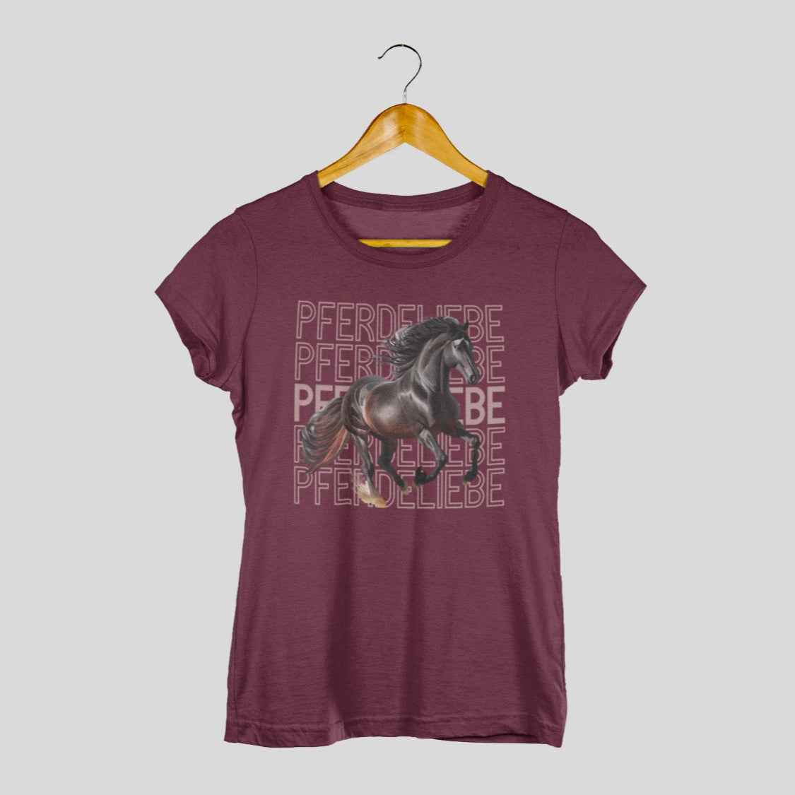 T-Shirt "Pferdeliebe", Pferdemotiv für Frauen