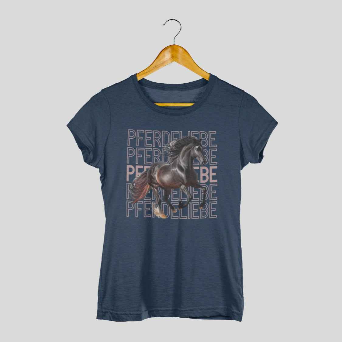 T-Shirt "Pferdeliebe", Pferdemotiv für Frauen
