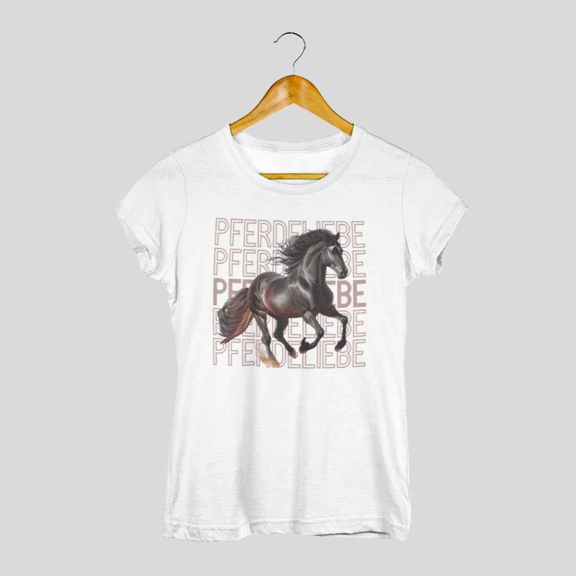 T-Shirt "Pferdeliebe", Pferdemotiv für Frauen