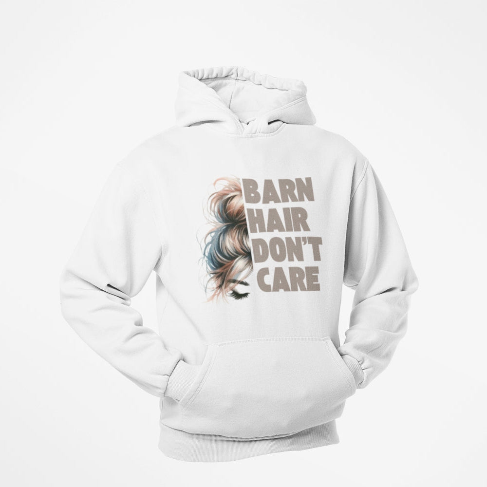 Unisex Hoodie für Reiterinnen cooler Print 'Barn Hair Dont Care'