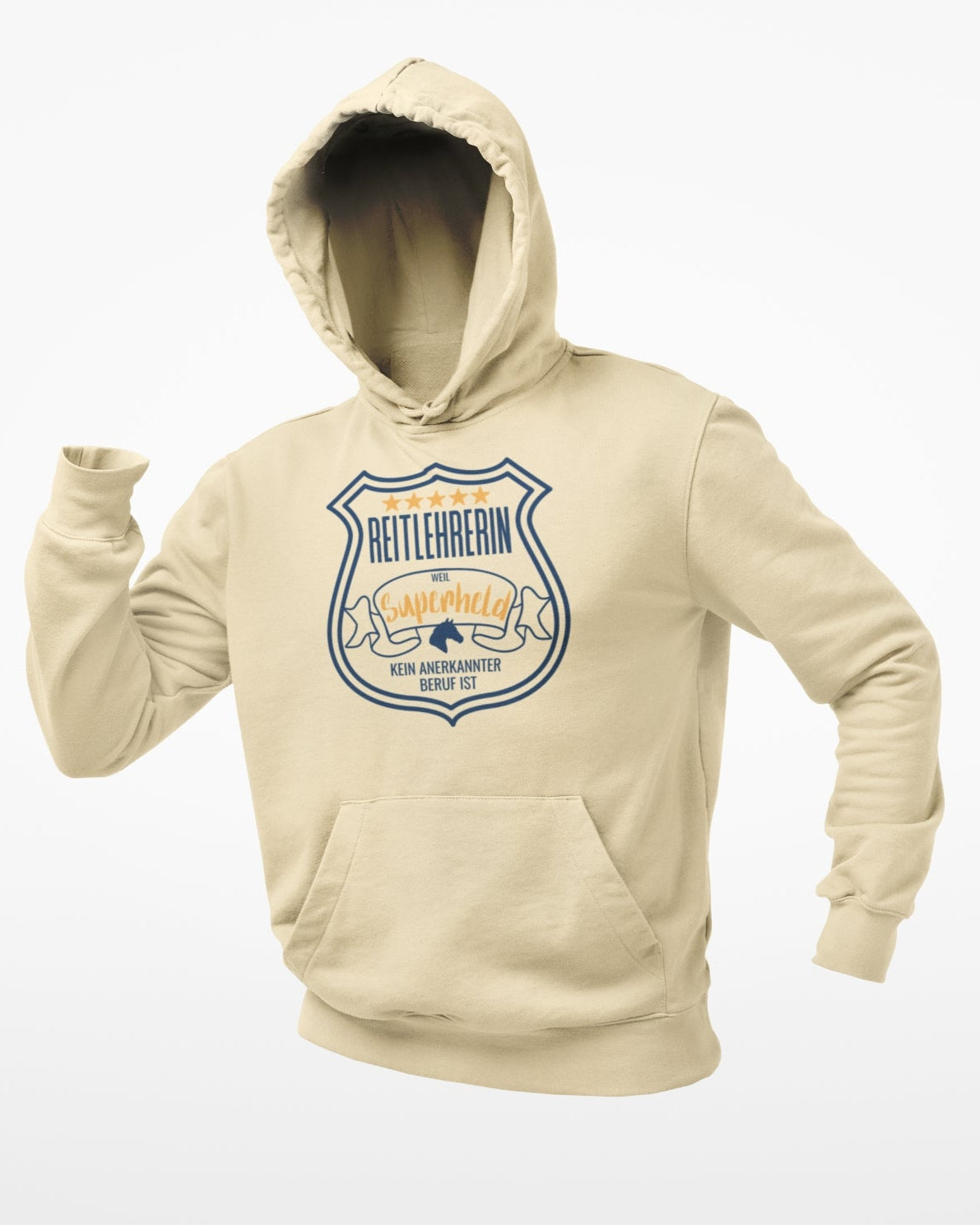 Hoodie "Reitlehrerin, weil Superheld kein anerkannter Beruf ist" - Printcessa Designdruck I Tierdruck