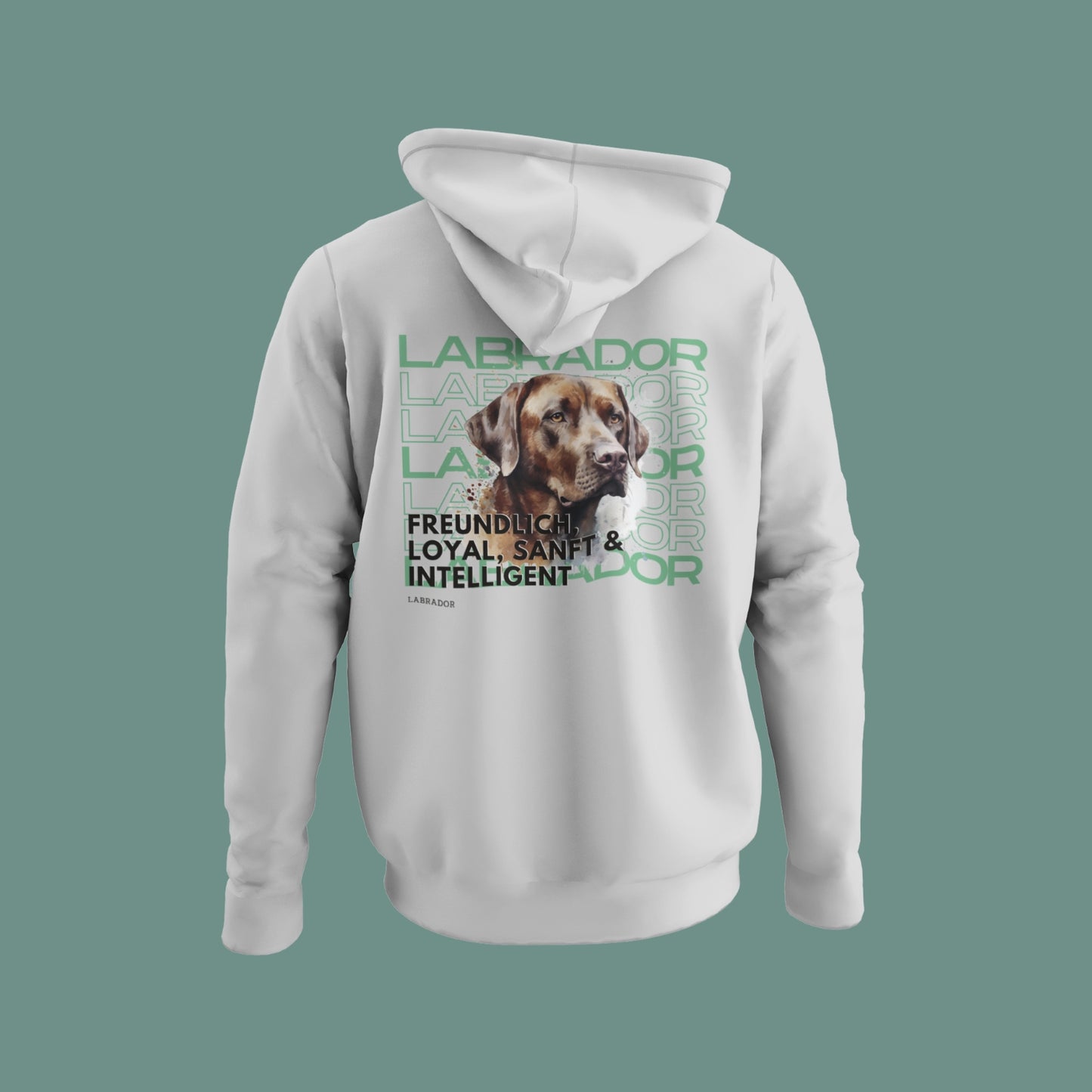 Hoodie mit Labrador-Motiv – Goldener oder Schoki-Labrador