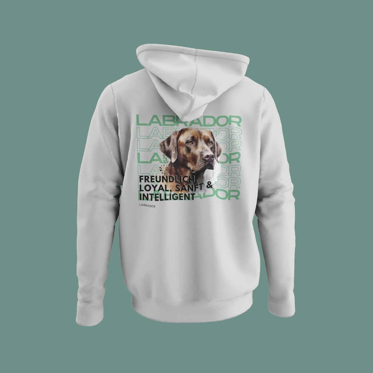 Labrador-Motiv Hoodie – Goldener oder Schoki-Labrador