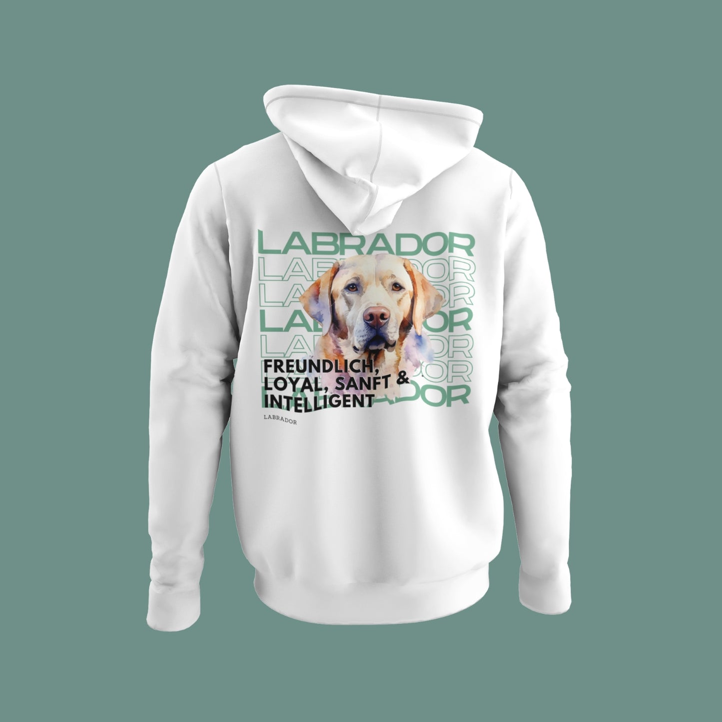 Hoodie mit Labrador-Motiv – Goldener oder Schoki-Labrador