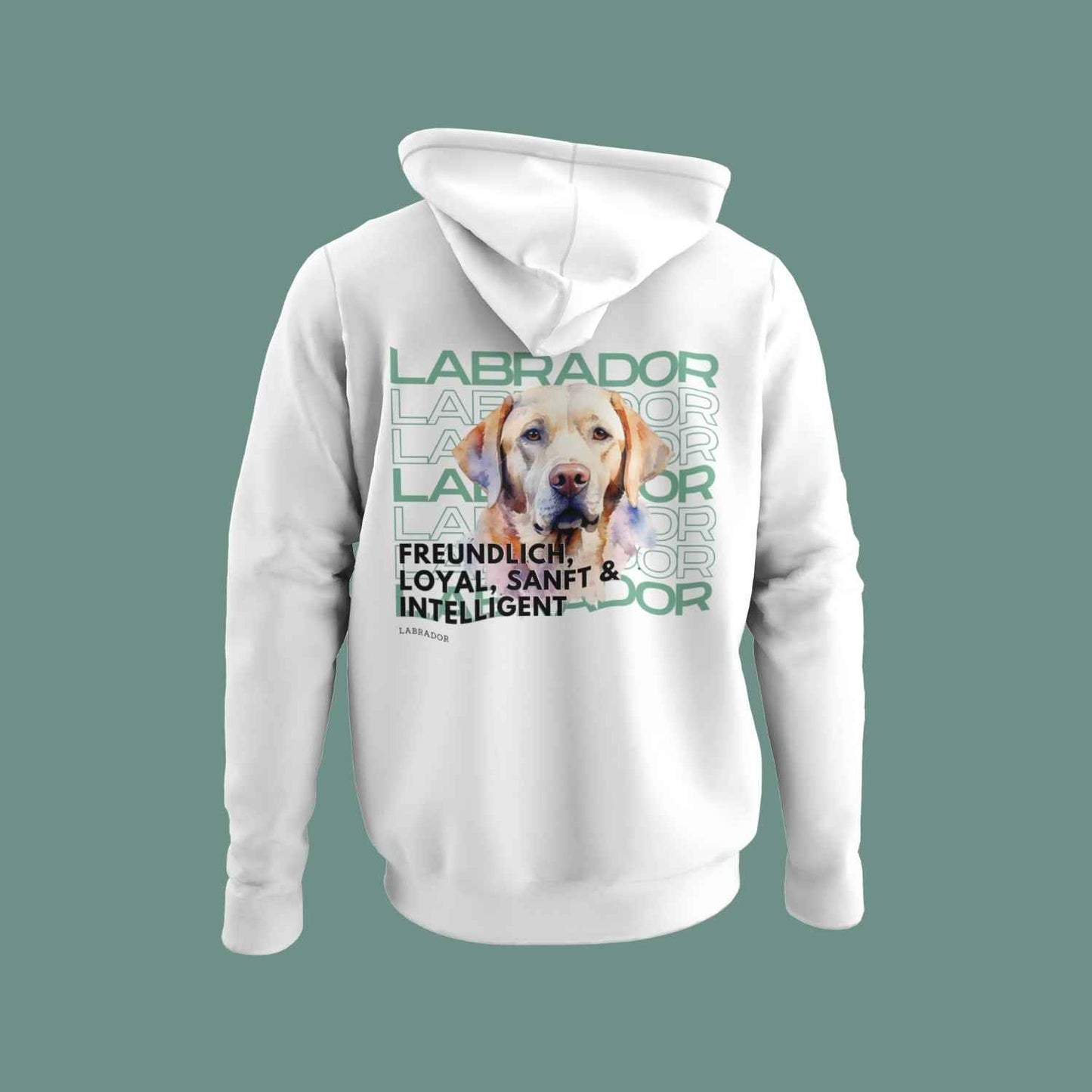 Labrador-Motiv Hoodie – Goldener oder Schoki-Labrador
