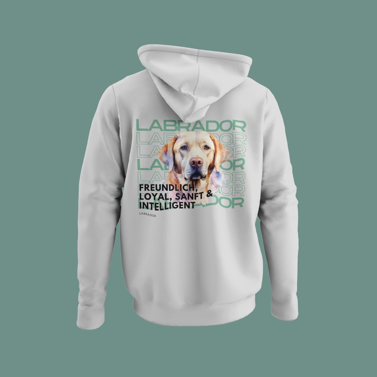 Hoodie mit Labrador-Motiv – Goldener oder Schoki-Labrador