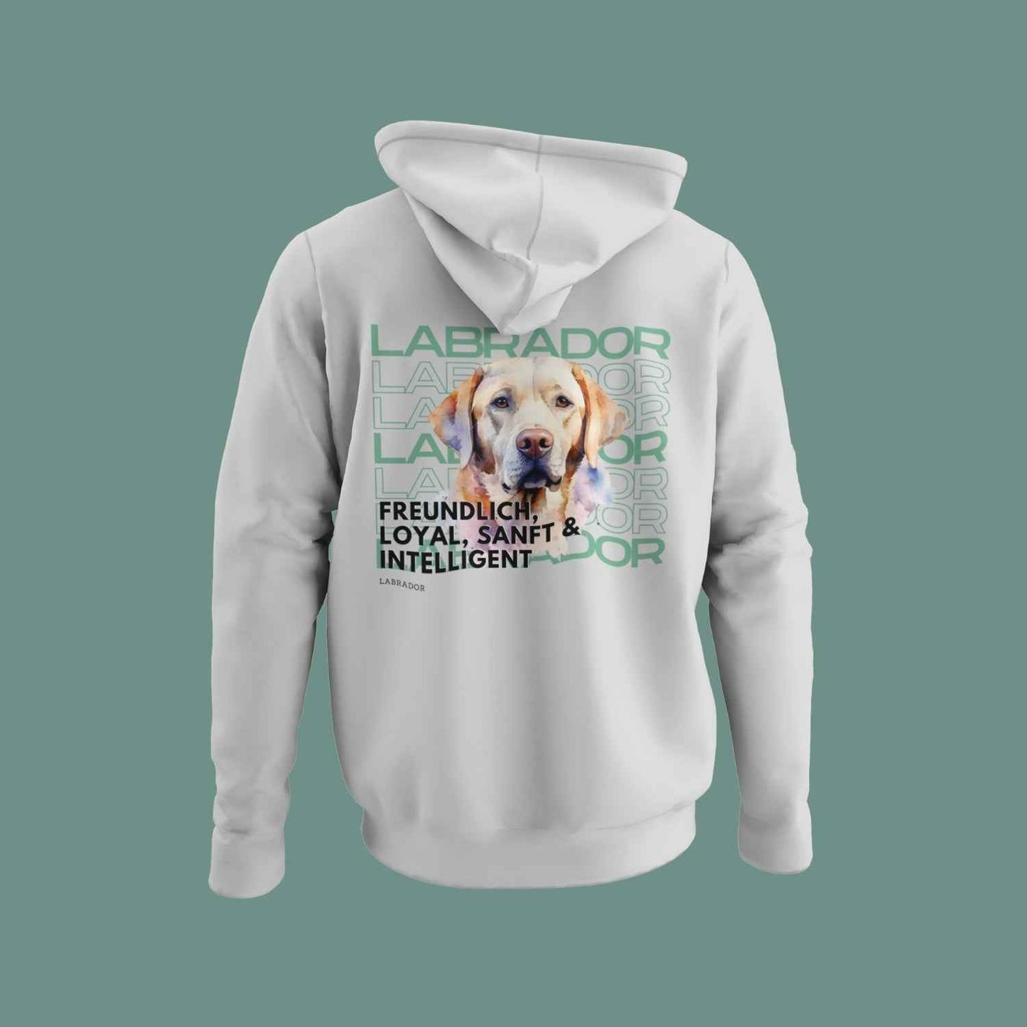 Labrador-Motiv Hoodie – Goldener oder Schoki-Labrador