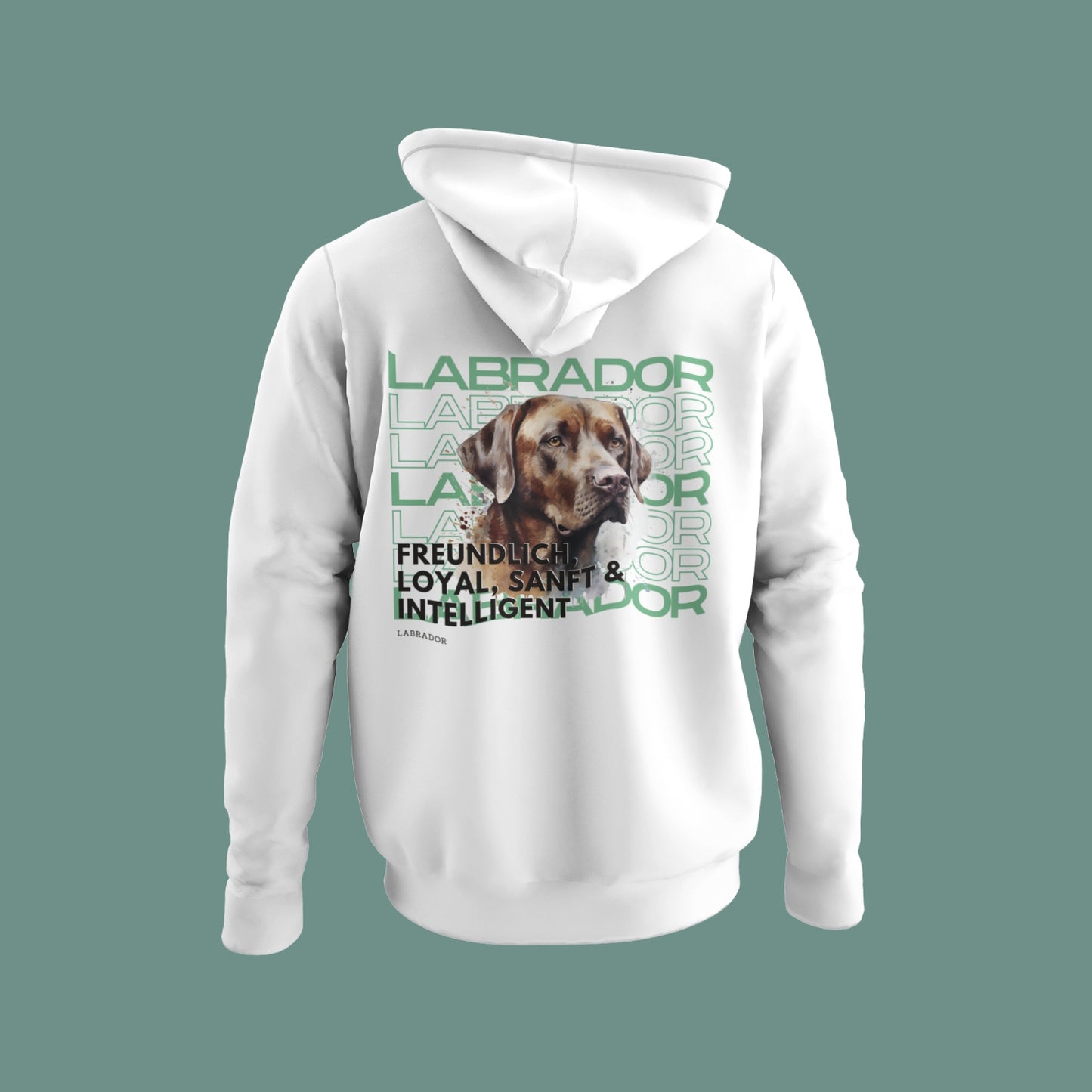 Hoodie mit Labrador-Motiv – Goldener oder Schoki-Labrador