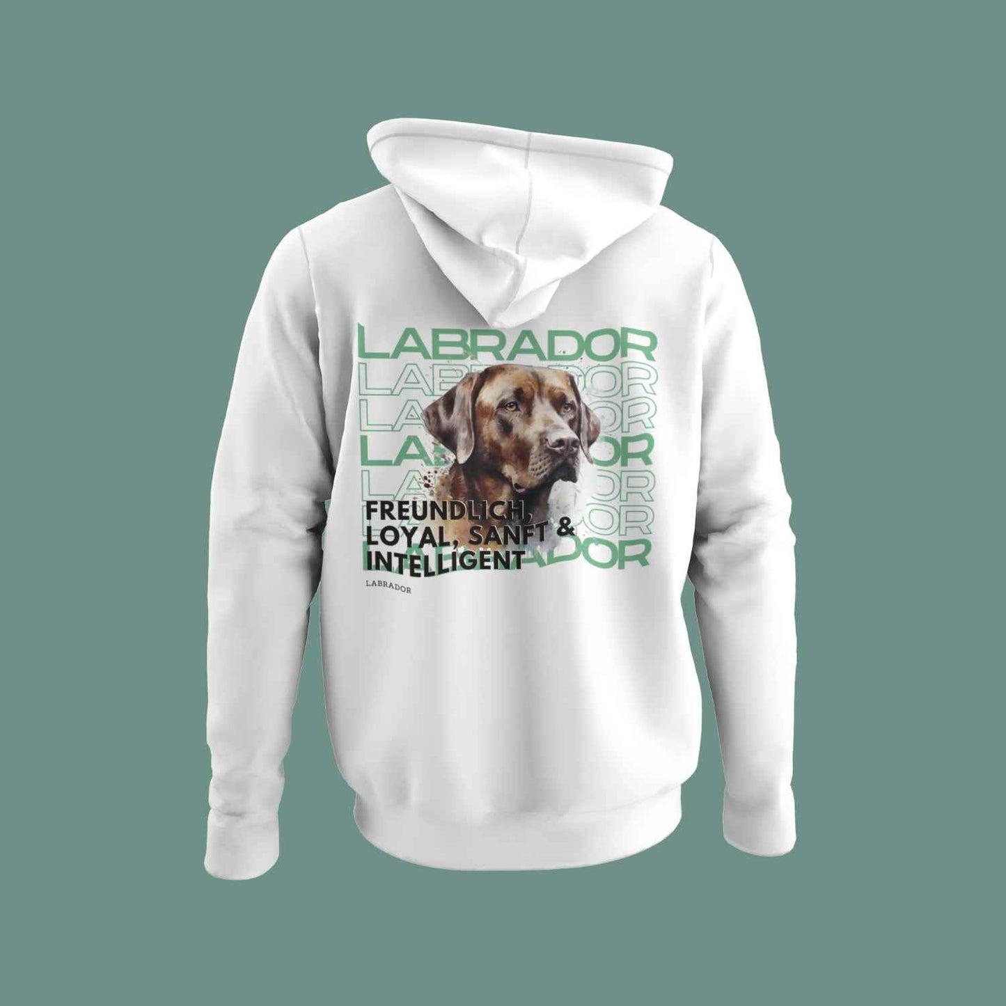 Labrador-Motiv Hoodie – Goldener oder Schoki-Labrador