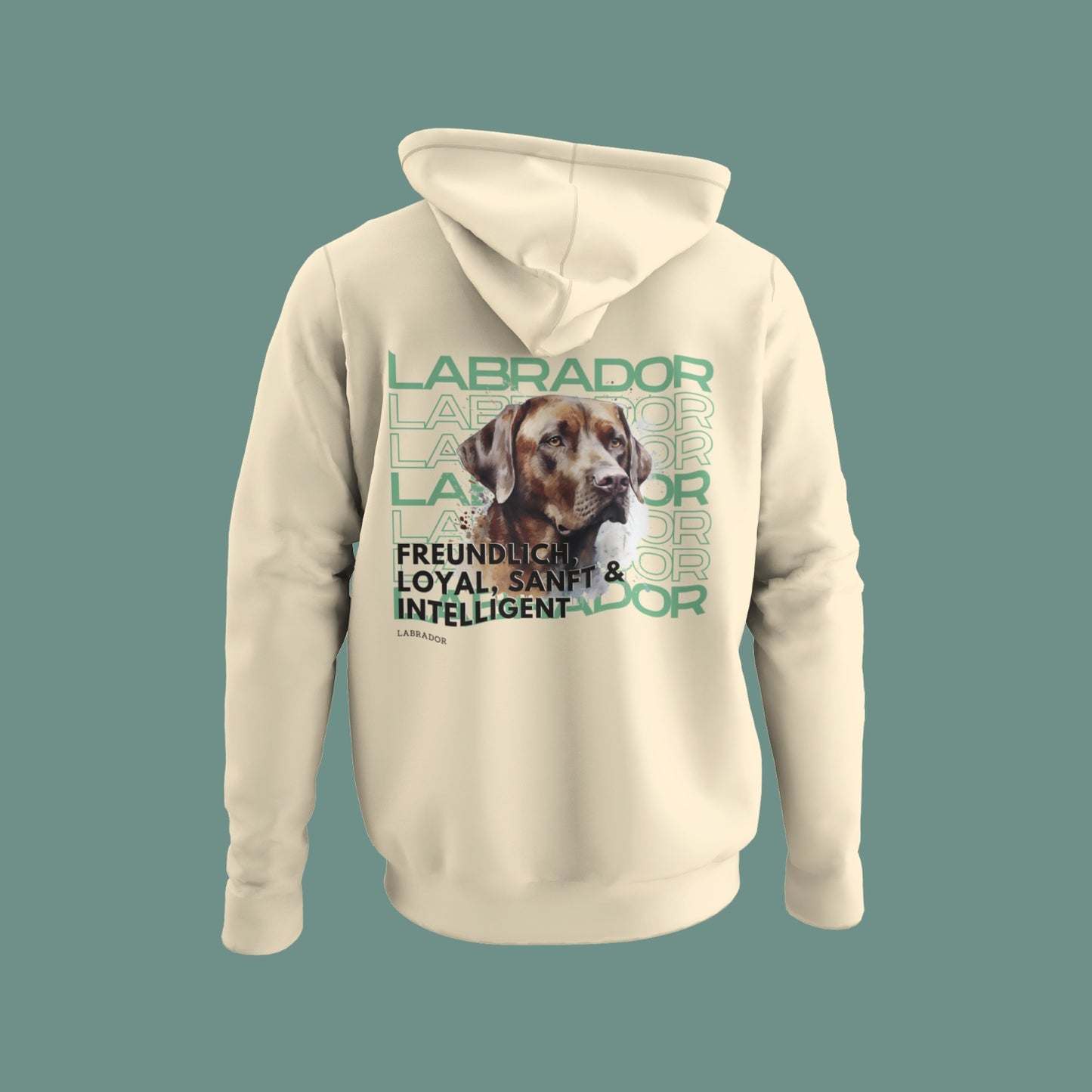 Hoodie mit Labrador-Motiv – Goldener oder Schoki-Labrador