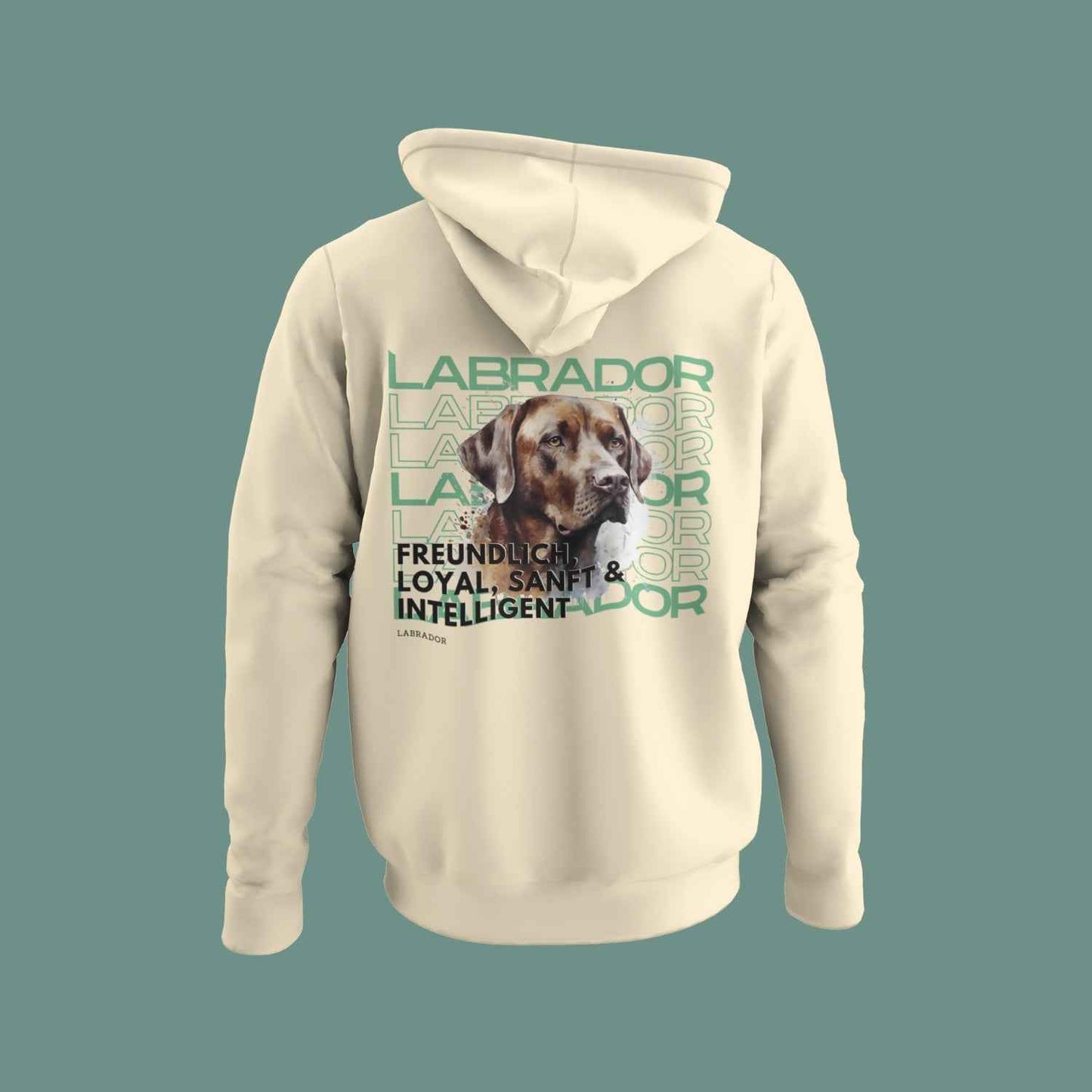 Labrador-Motiv Hoodie – Goldener oder Schoki-Labrador