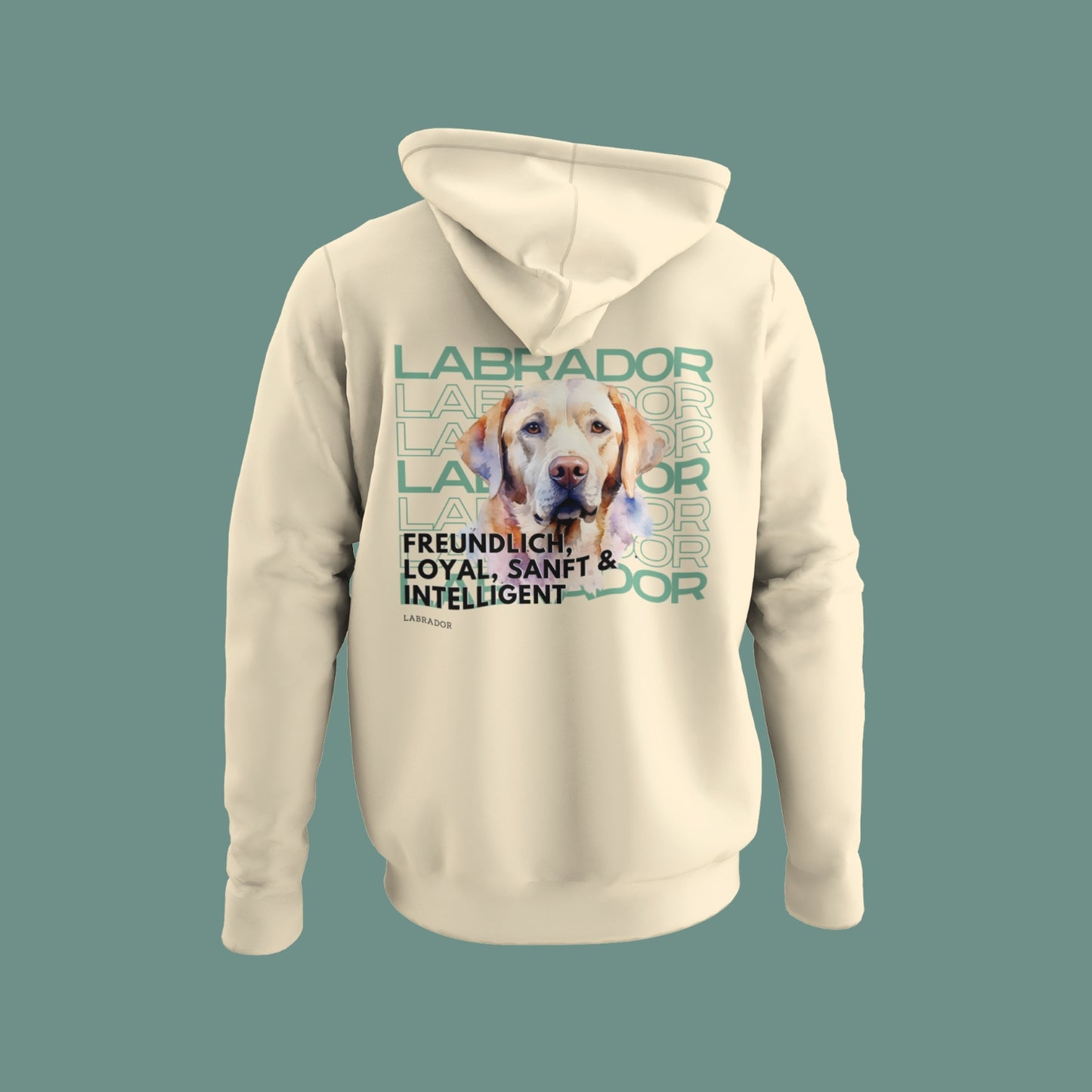 Hoodie mit Labrador-Motiv – Goldener oder Schoki-Labrador