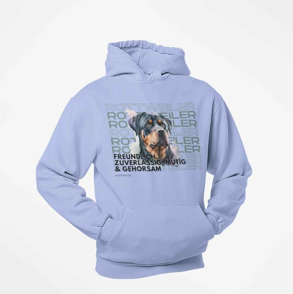 Rottweiler-Motiv Hoodie, Rasseportrait