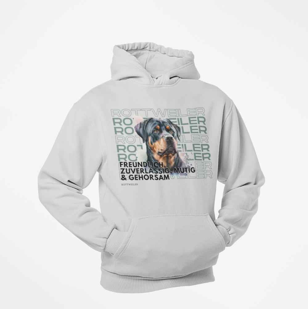 Rottweiler-Motiv Hoodie, Rasseportrait