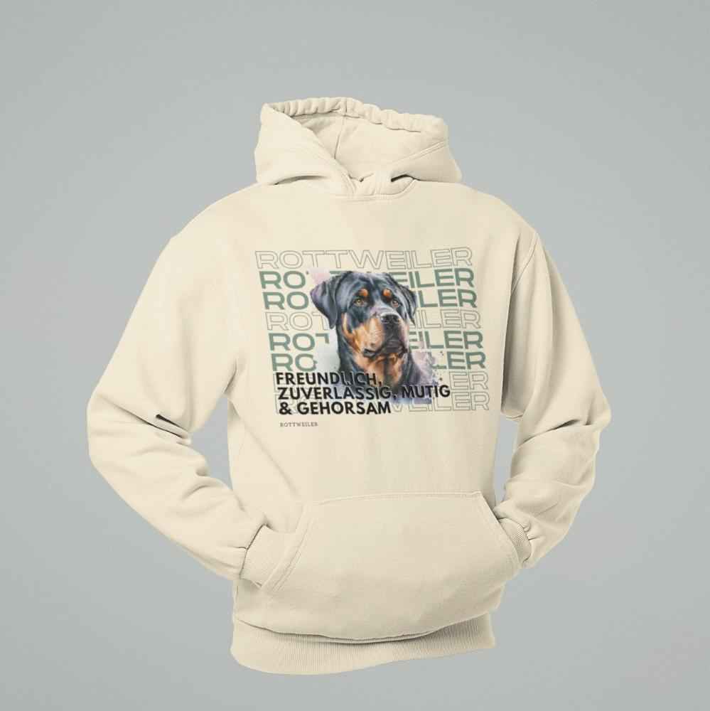 Rottweiler-Motiv Hoodie, Rasseportrait