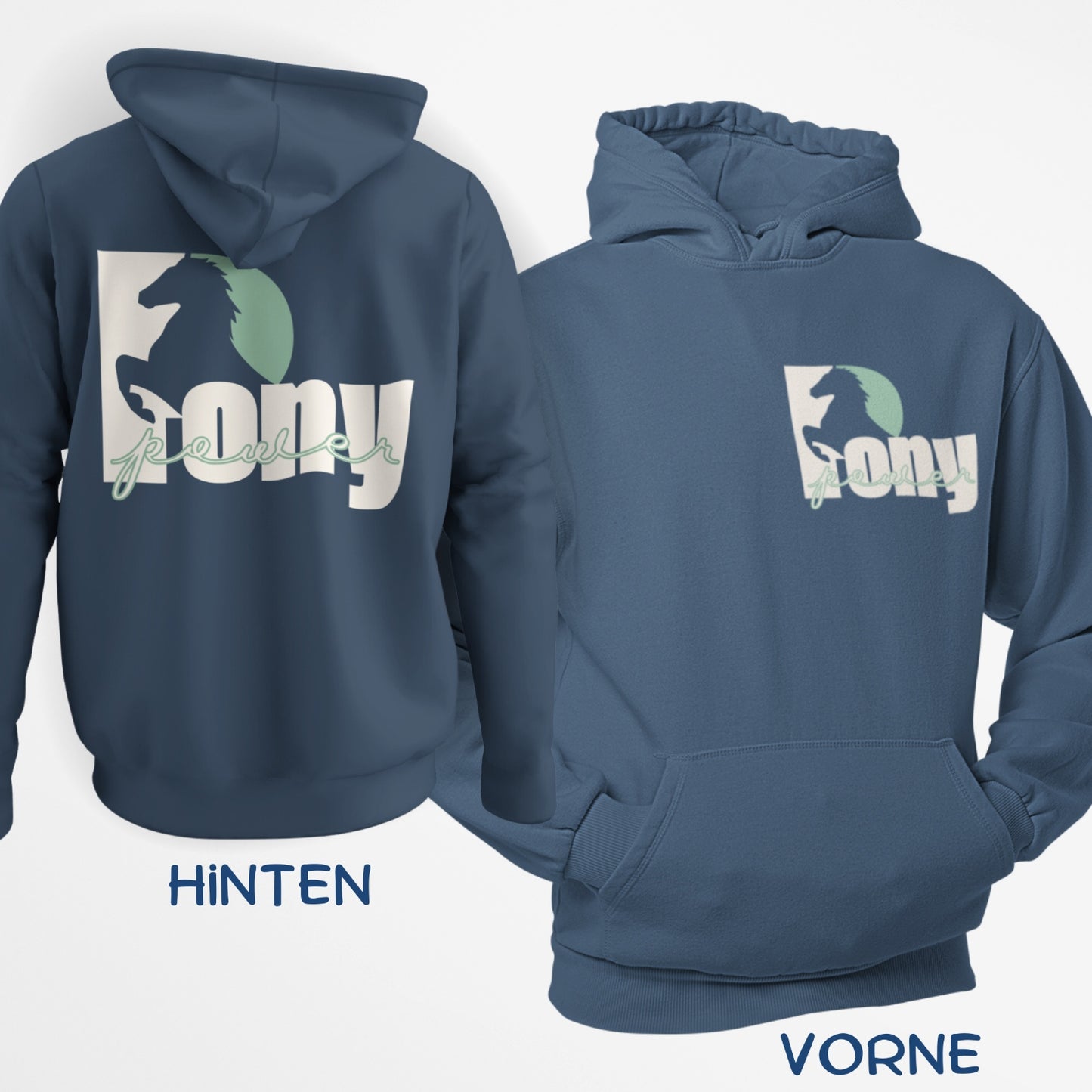 Hoodie "Power Pony" für Ponyreiter