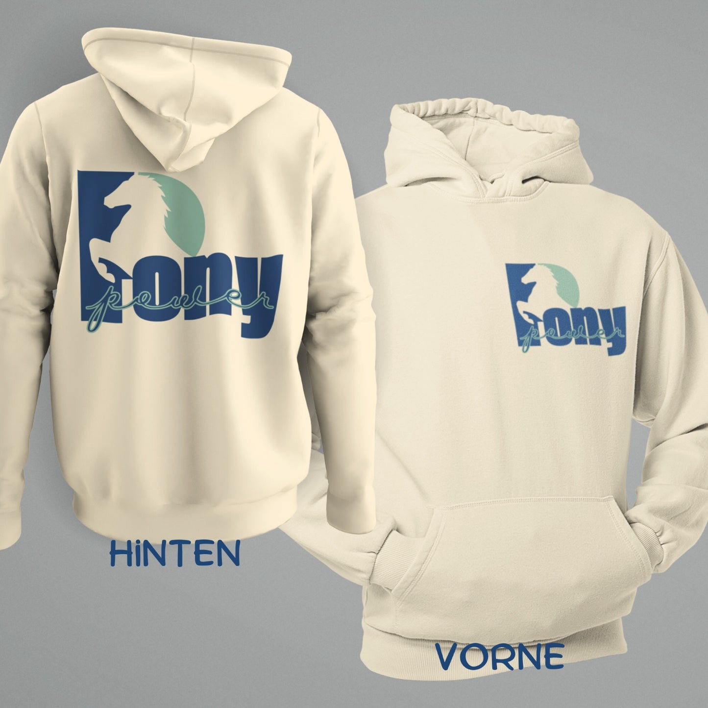 Hoodie "Power Pony" für Ponyreiter