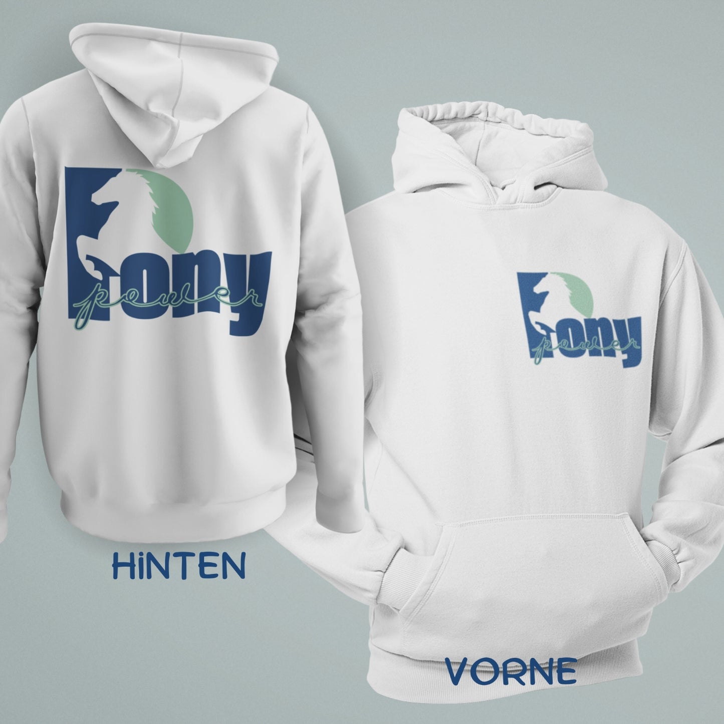 Hoodie "Power Pony" für Ponyreiter