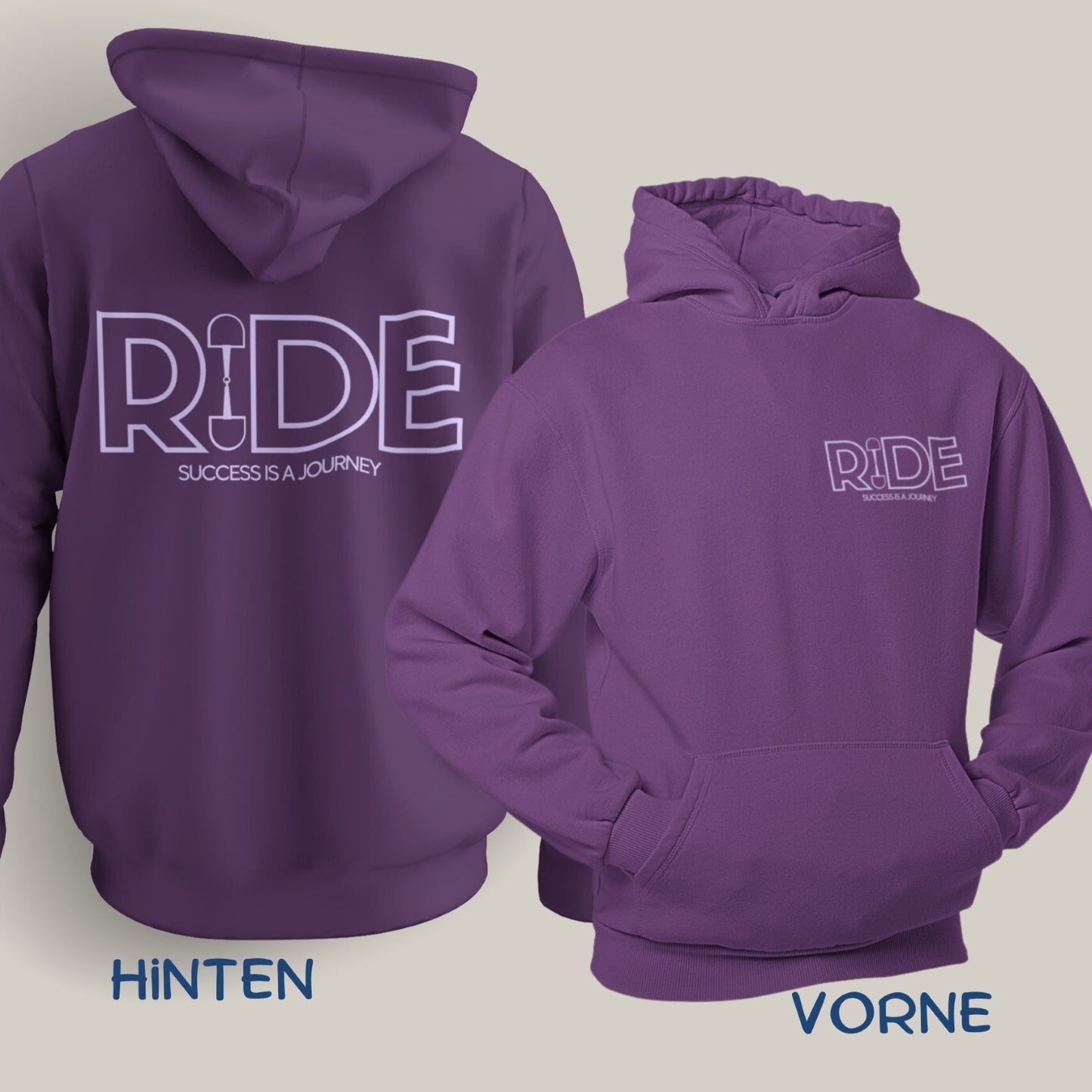 Hoodie ‚Ride, Success is a Journey‘ für Turnierreiter & Freizeitreiter