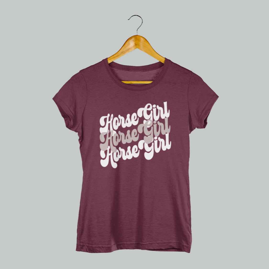 Damenshirt "Horse Girl" Retro Pferdeshirt