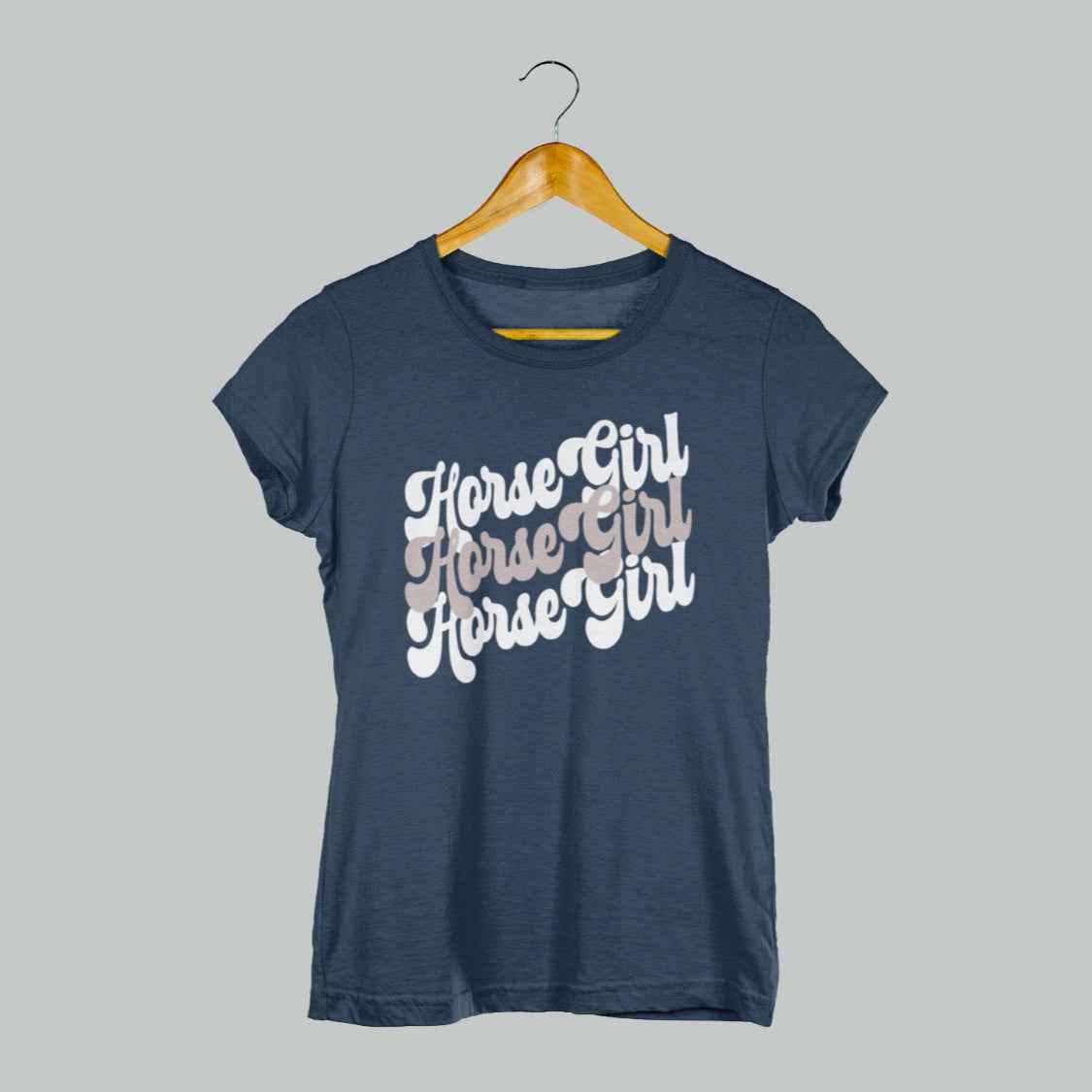 Damenshirt "Horse Girl" Retro Pferdeshirt