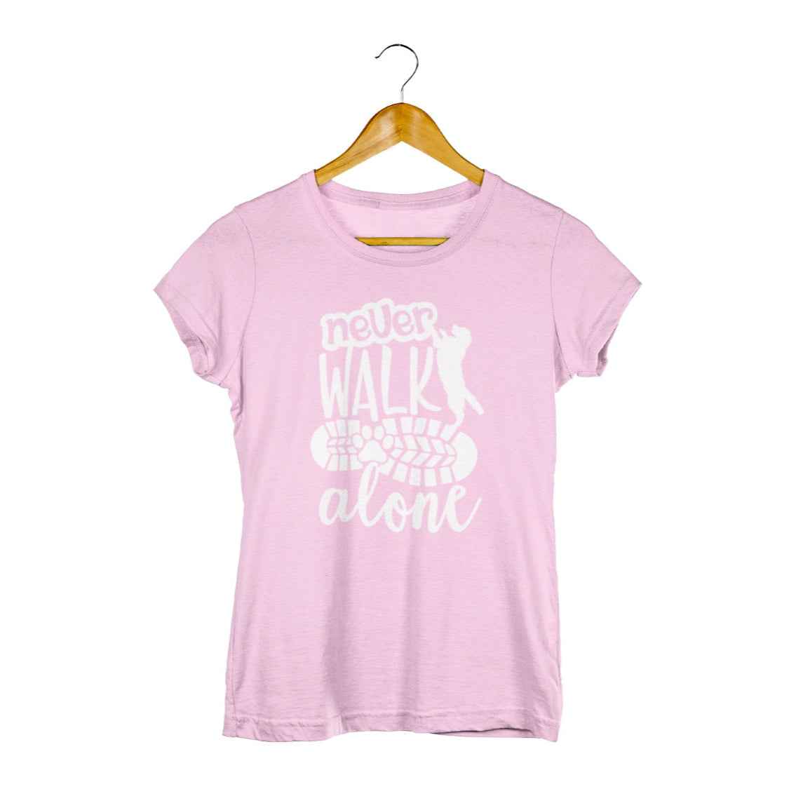 "Never walk alone" Damen Shirt Hundemotiv / Hundeliebe