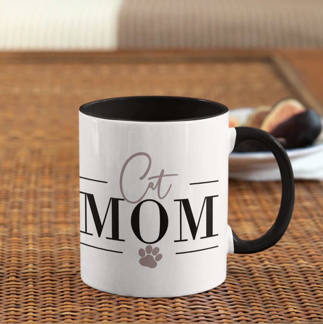 Keramiktasse "Cat Mom" für Katzenmamas