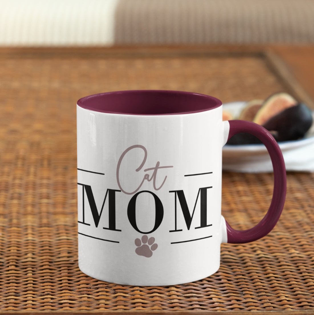 Keramiktasse "Cat Mom" für Katzenmamas