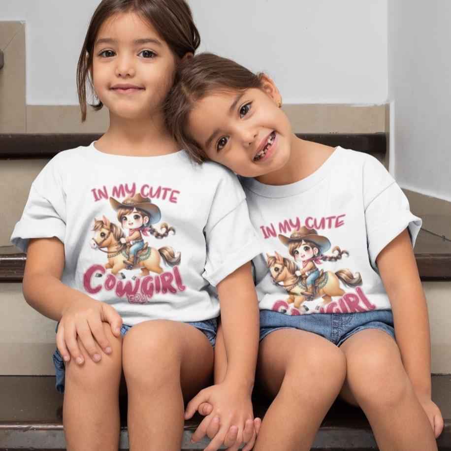 Kinder T-Shirt "cute Cowgirl era" Ponyshirt für Mädchen