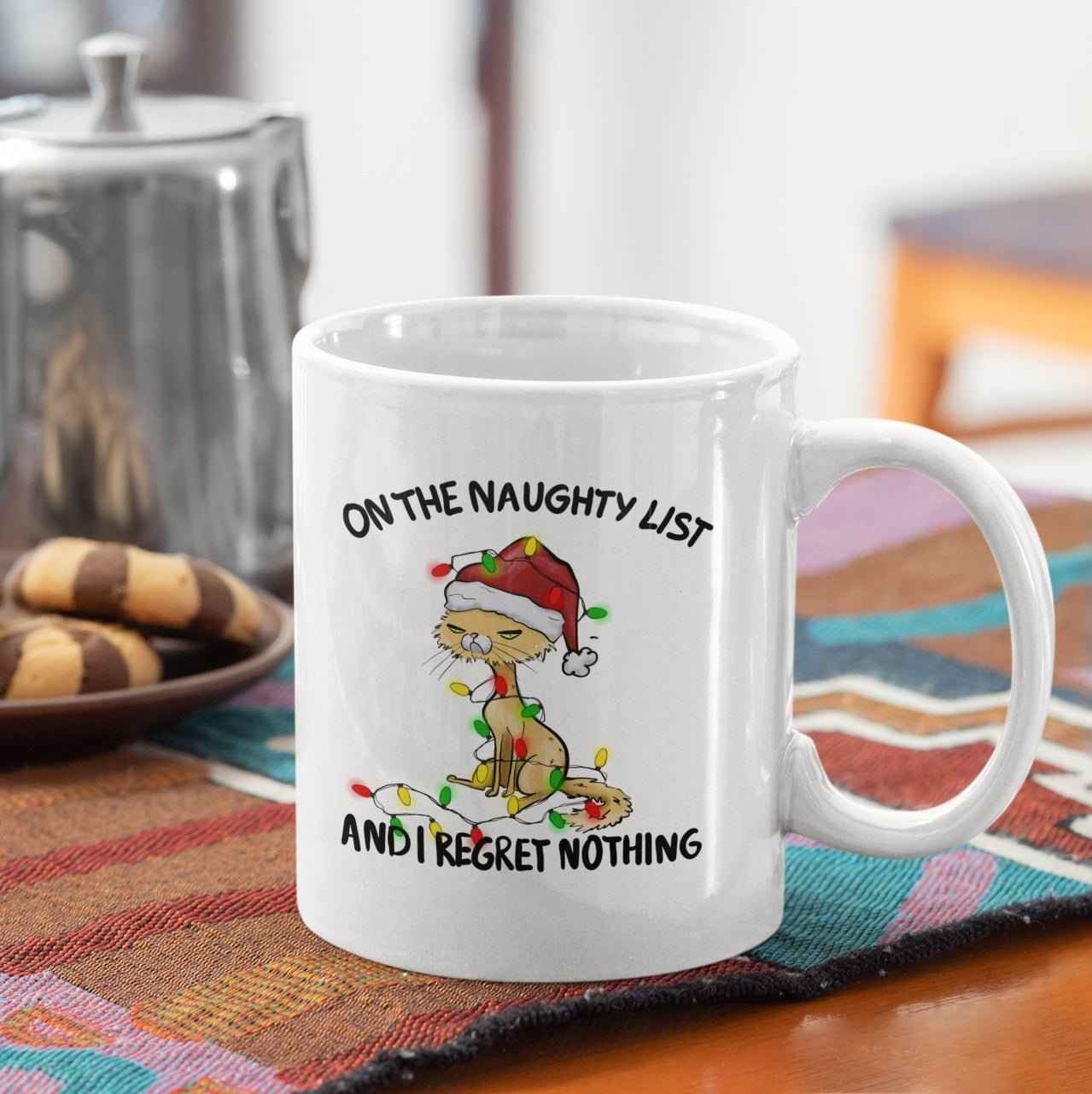 Lustige Weihnachtstasse, Katzenmotive