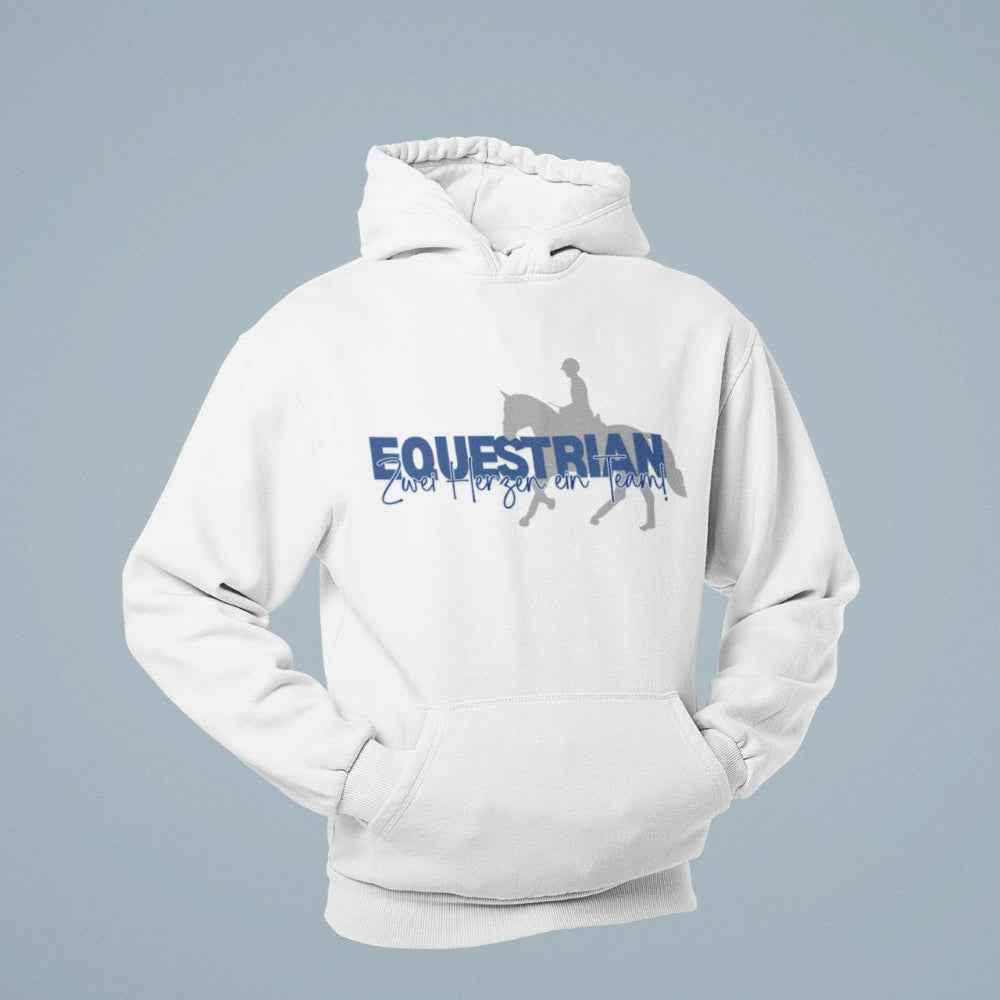 Equestrian Unisex Hoodie "Zwei Herzen, ein Team"