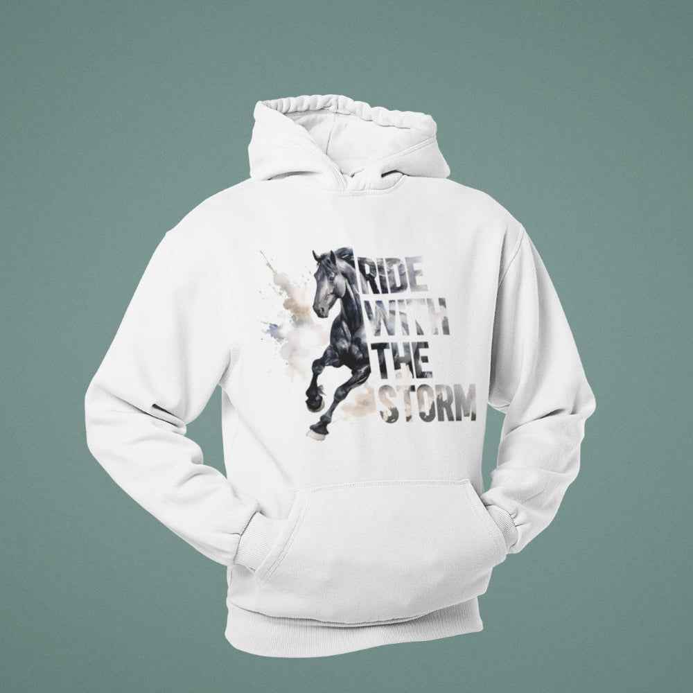 Pferdepullover "ride with the storm" Unisex Hoodie