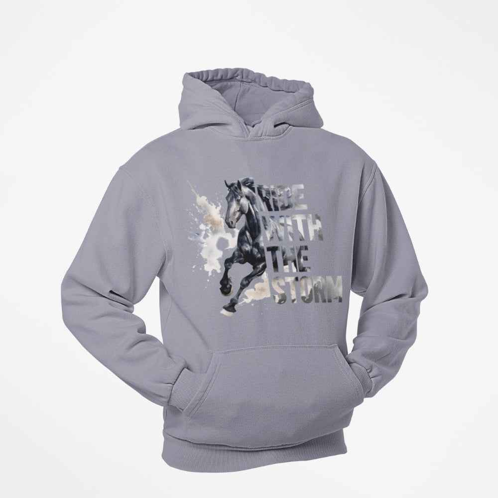 Pferdepullover "ride with the storm" Unisex Hoodie