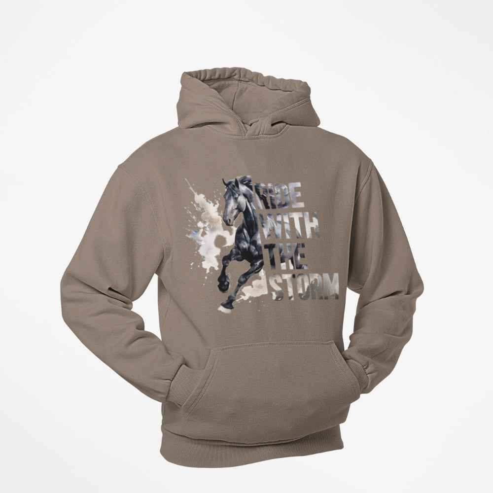Pferdepullover "ride with the storm" Unisex Hoodie